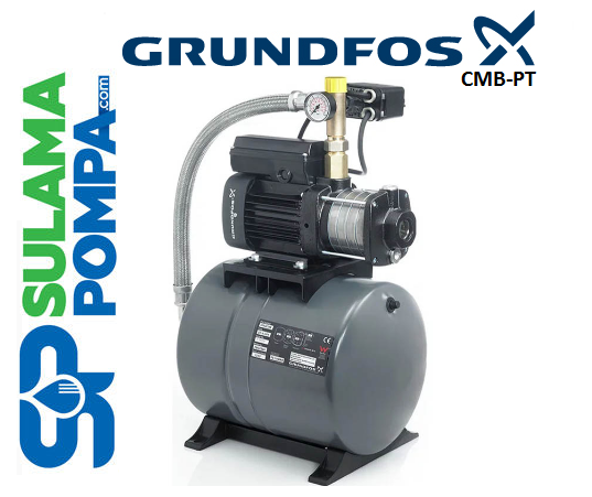 GRUNDFOS CMB3-37 PT 24 LT TANKLI 0.67 HP 220V KADEMELİ PAKET HİDROFOR-97751727