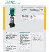Wilo Helix FIRST V 601-5/16/E/S   0.37kW 380V  Çok Kademeli Paslanmaz Çelik Fanlı Dikey Milli Santrifüj Pompa