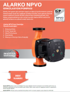 Alarko NPVO 25/6-180 Akıllı Sessiz Frekanslı Sirkülasyon Pompası