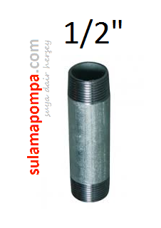 1/2 \'\' 80 CM GALVANİZ BORU NİPELİ